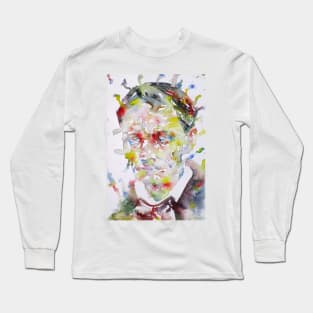 CHARLES BAUDELAIRE - watercolor portrait .2 Long Sleeve T-Shirt